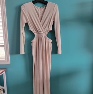 Asos floor length dress with side cutouts